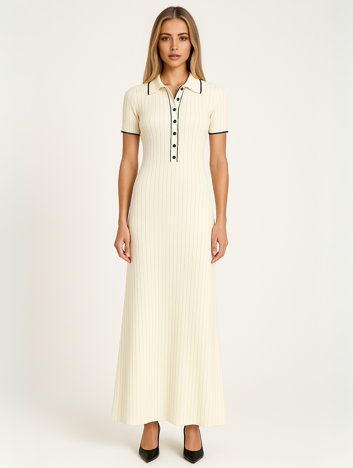 Eileen | Elegant Mini Dress with Asymmetrical Design - Image 6