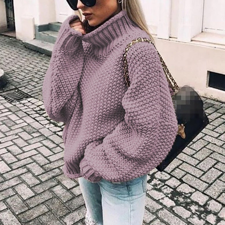 Priscilla | Women's Oversized Knit Sweater - Image 4