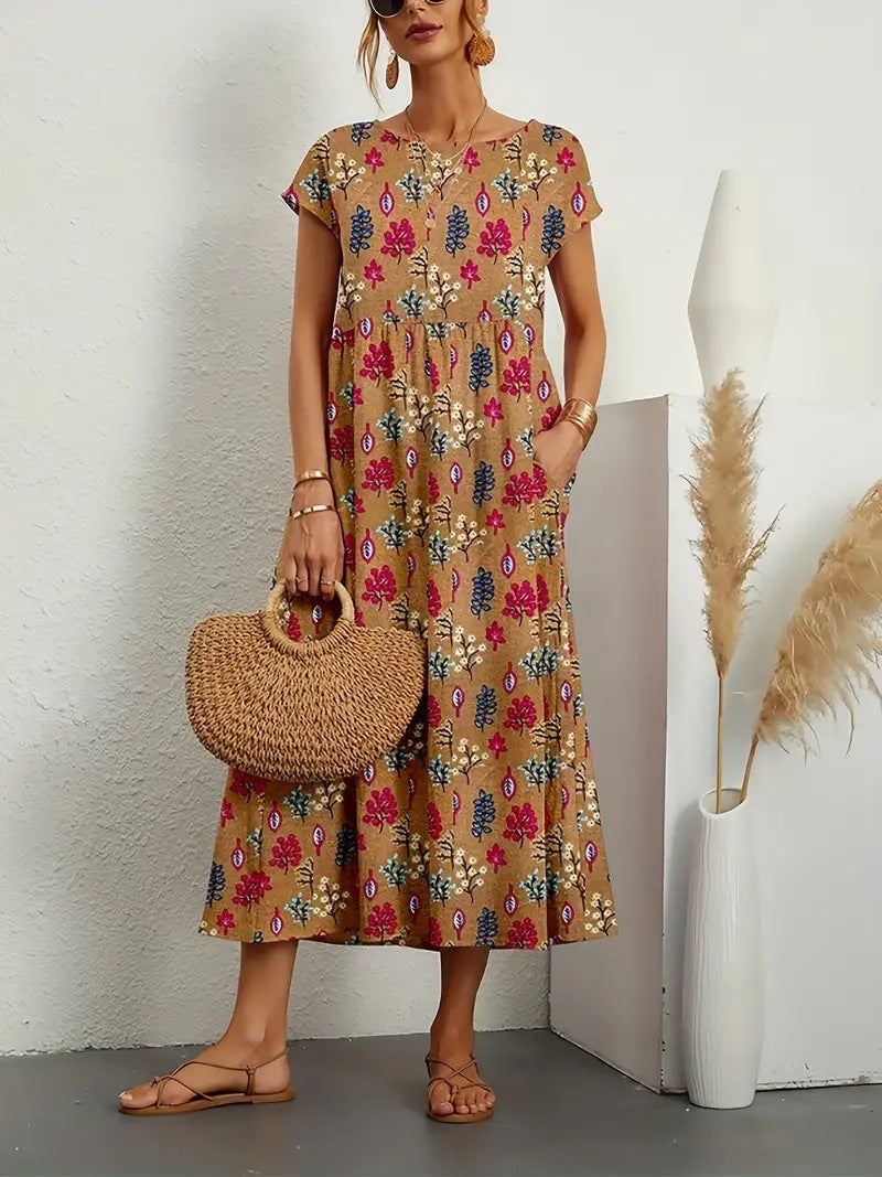 Frances | Elegant Floral Midi Dress for Every Occasion - Image 5