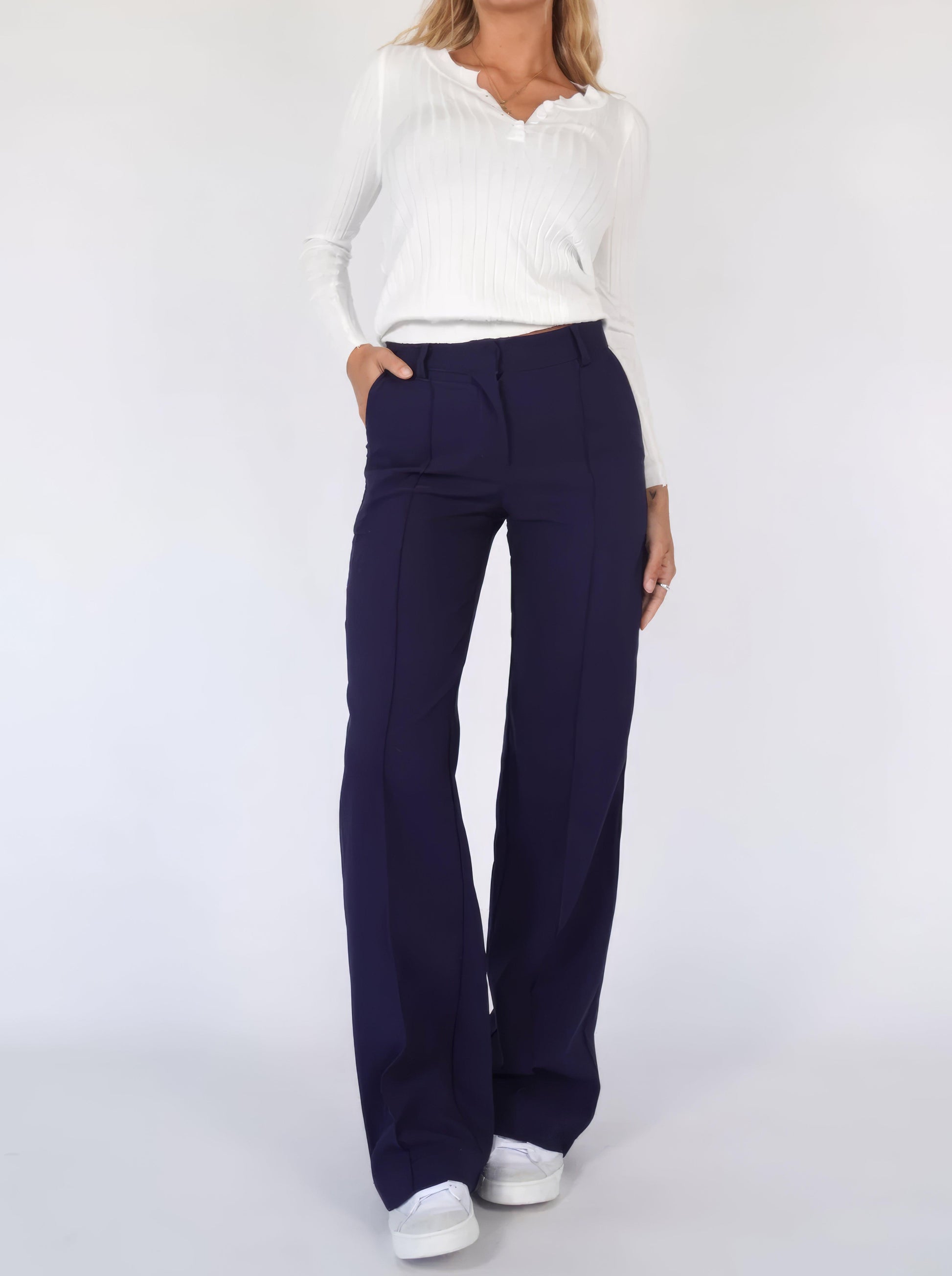 Faith | Elegant High-Waisted Wide-Leg Trousers - Image 10
