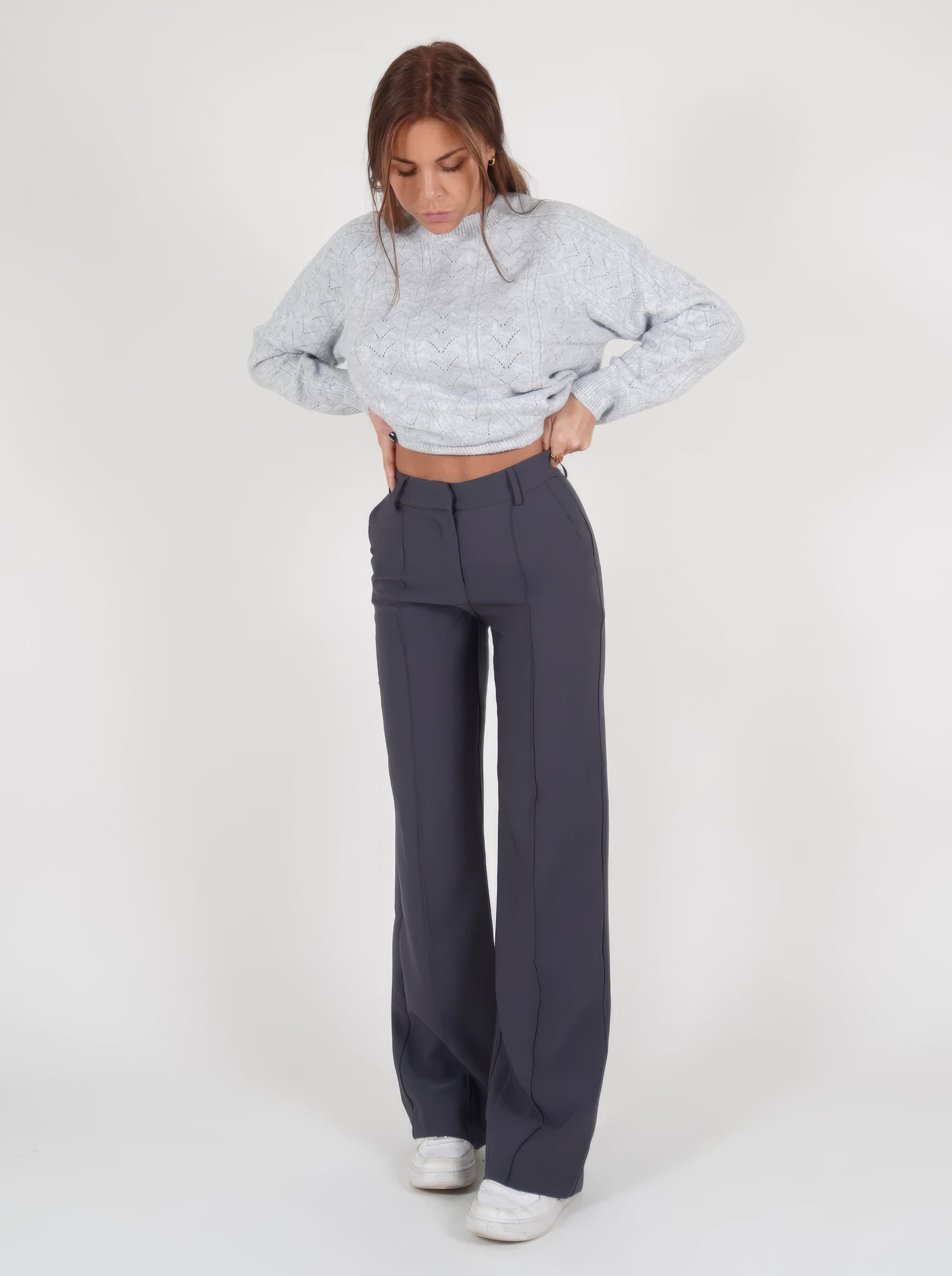 Faith | Elegant High-Waisted Wide-Leg Trousers - Image 12