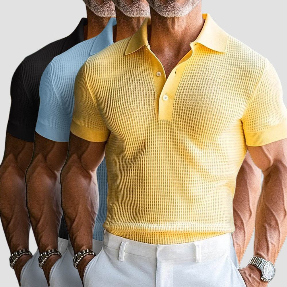 Derrick | Premium Knit Polo Shirt with Vintage Appeal - Image 6