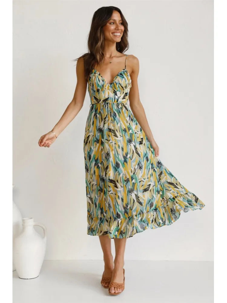 Emma | Stylish Elegant Midi Dress - Image 4