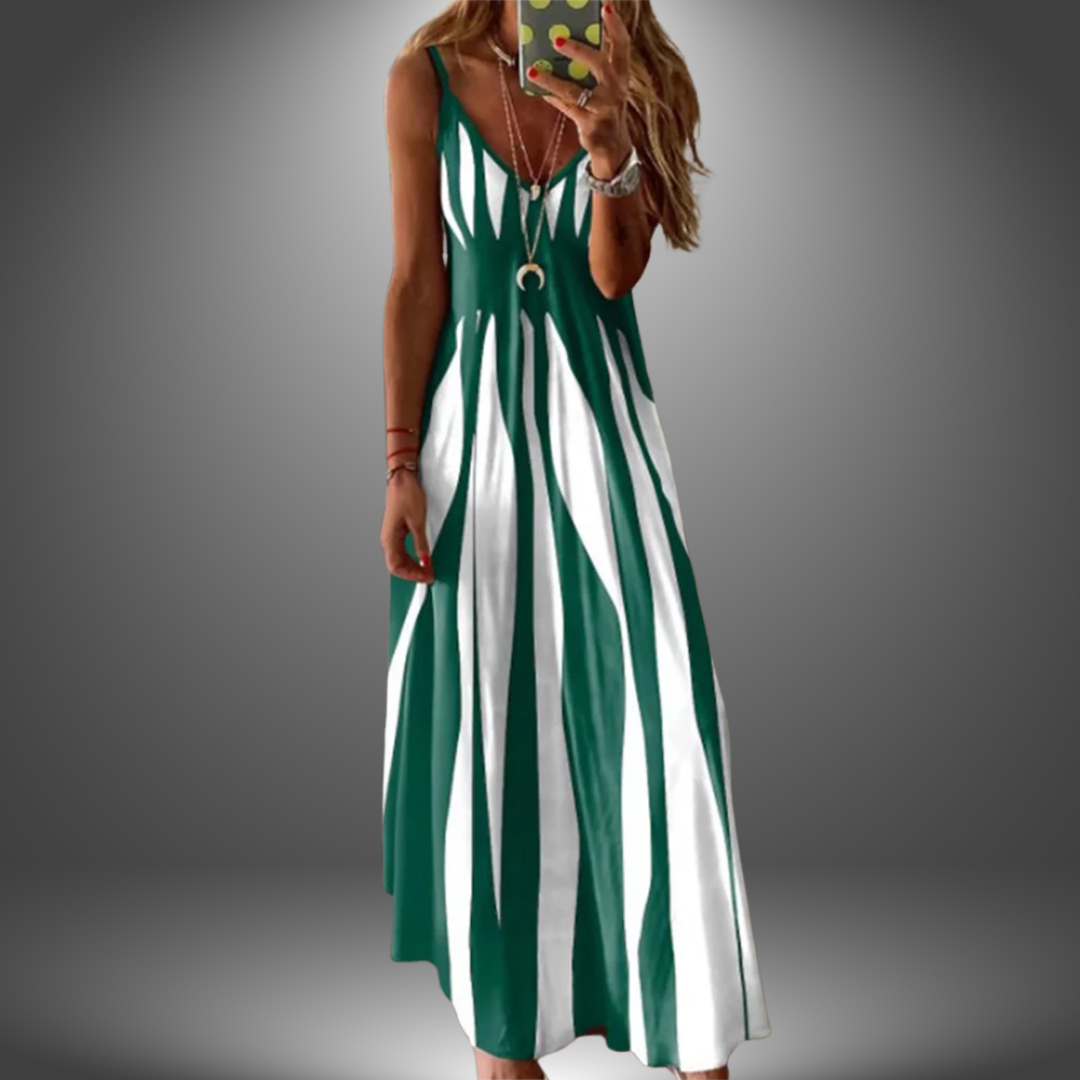 Brianna | Elegant Striped Sleeveless Maxi Dress for Effortless Style - Image 6