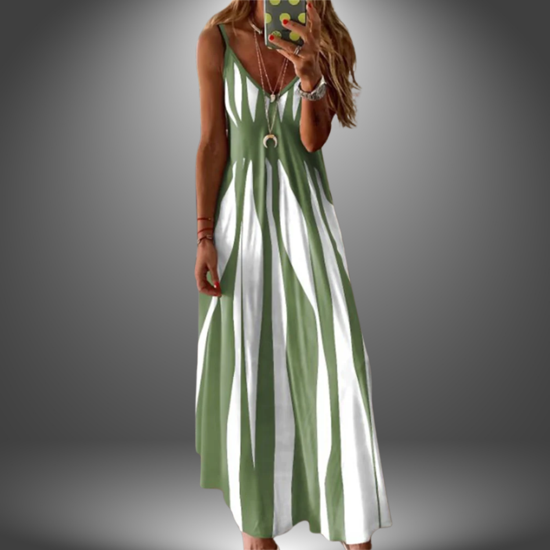Brianna | Elegant Striped Sleeveless Maxi Dress for Effortless Style - Image 3