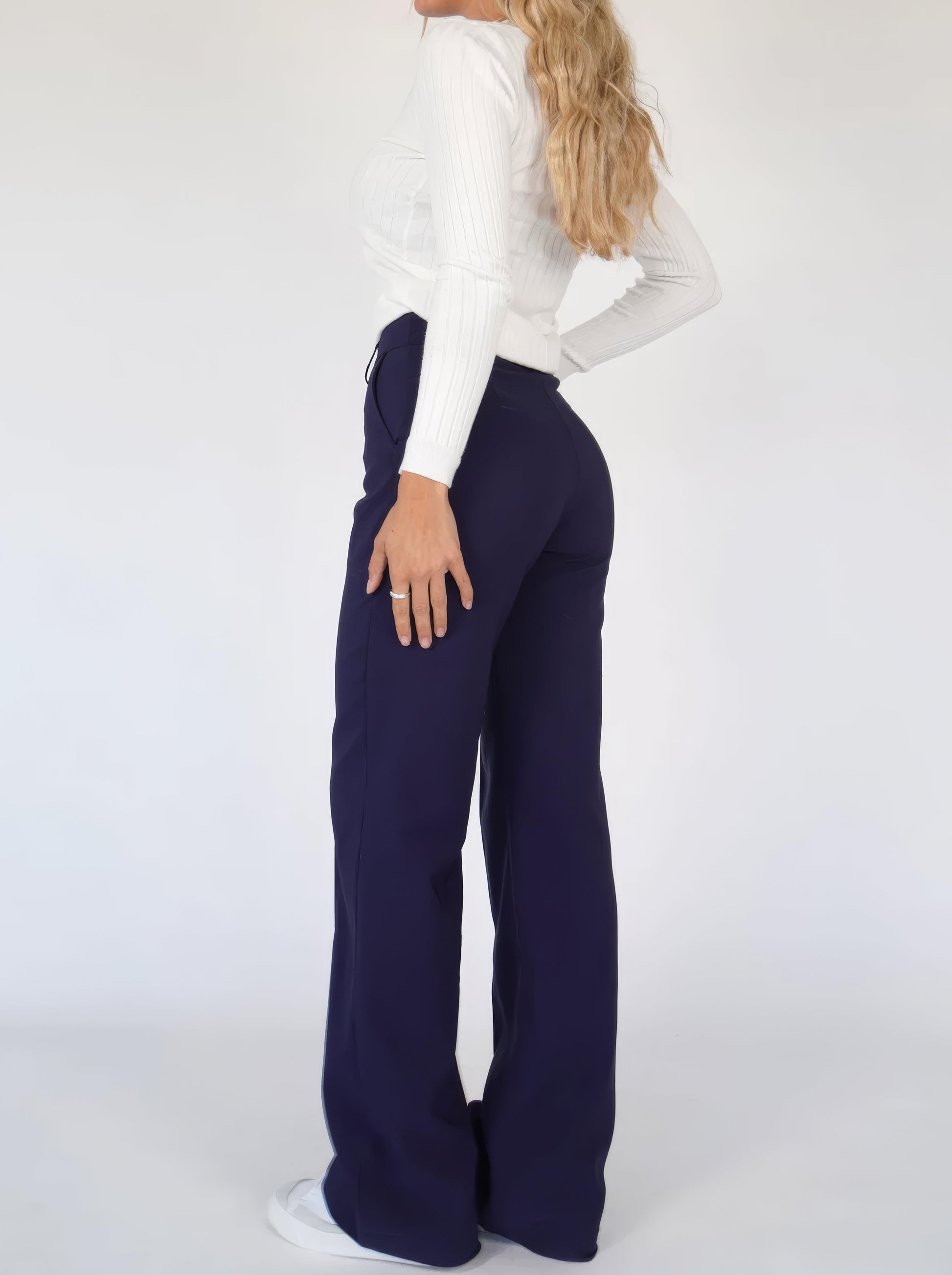 Faith | Elegant High-Waisted Wide-Leg Trousers - Image 9