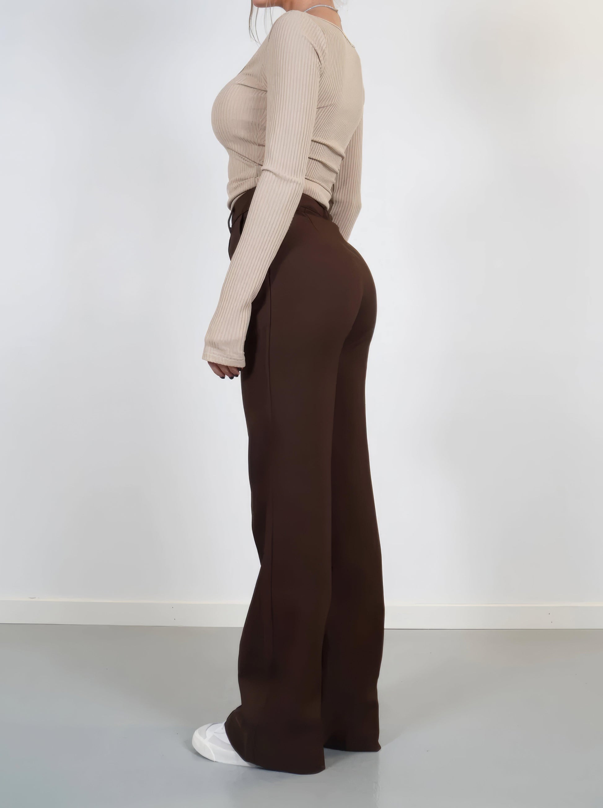 Faith | Elegant High-Waisted Wide-Leg Trousers - Image 8
