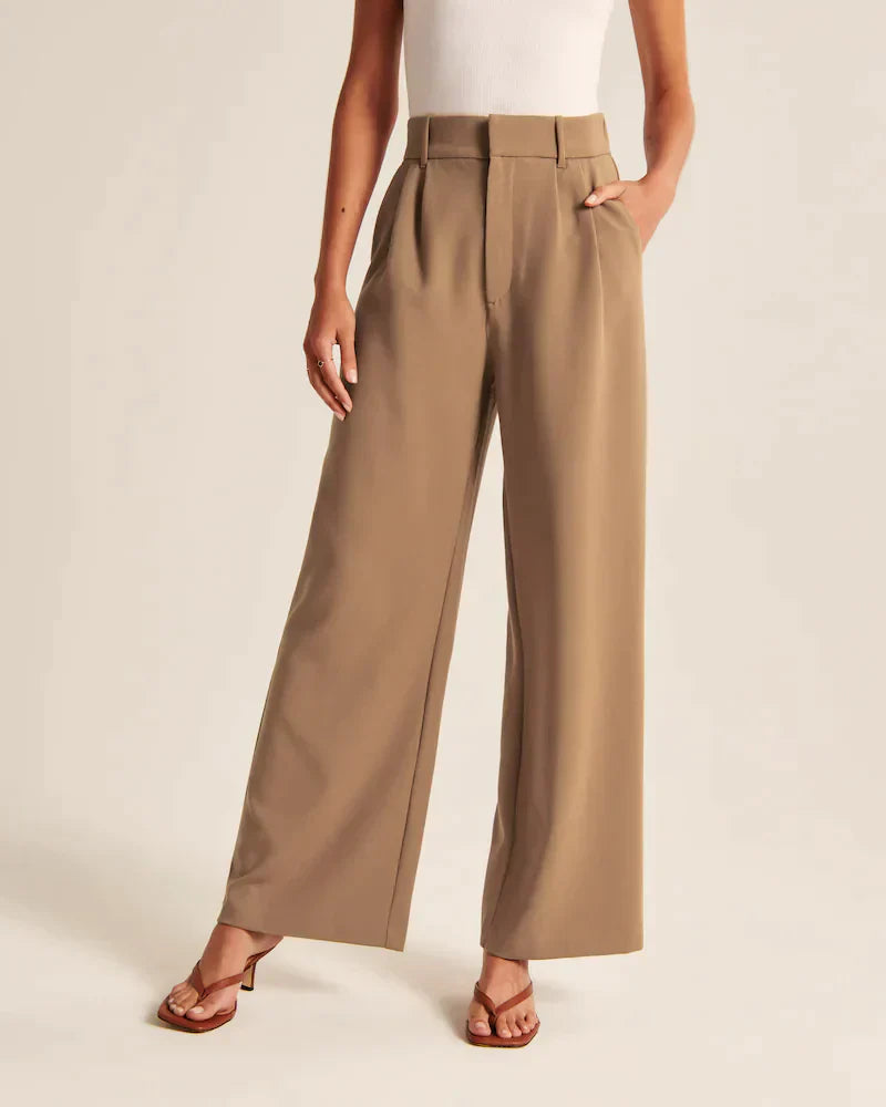 Deanna | Tailored Brown Dress Pants for Effortless Elegance - Image 2