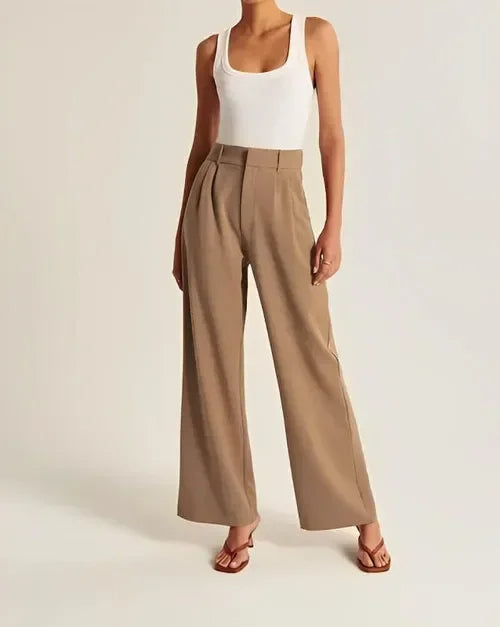 Deanna | Tailored Brown Dress Pants for Effortless Elegance - Image 3