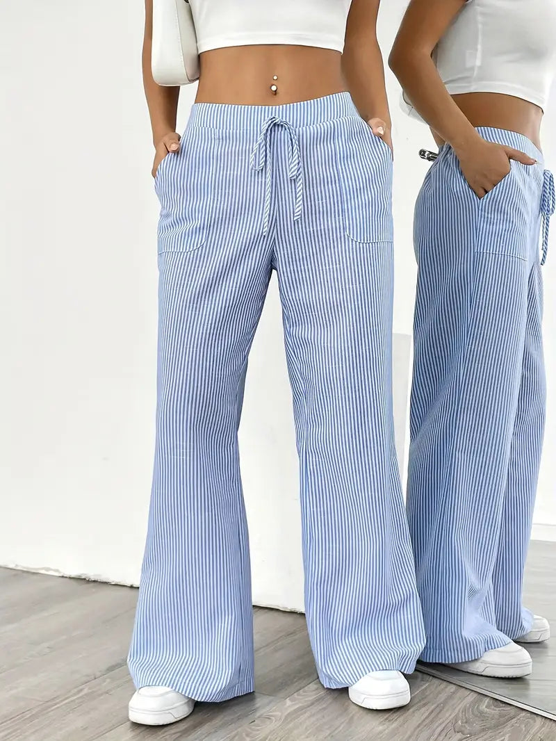 Linda | Elegant Striped Pants with Pockets in Trendy Colors - Image 21