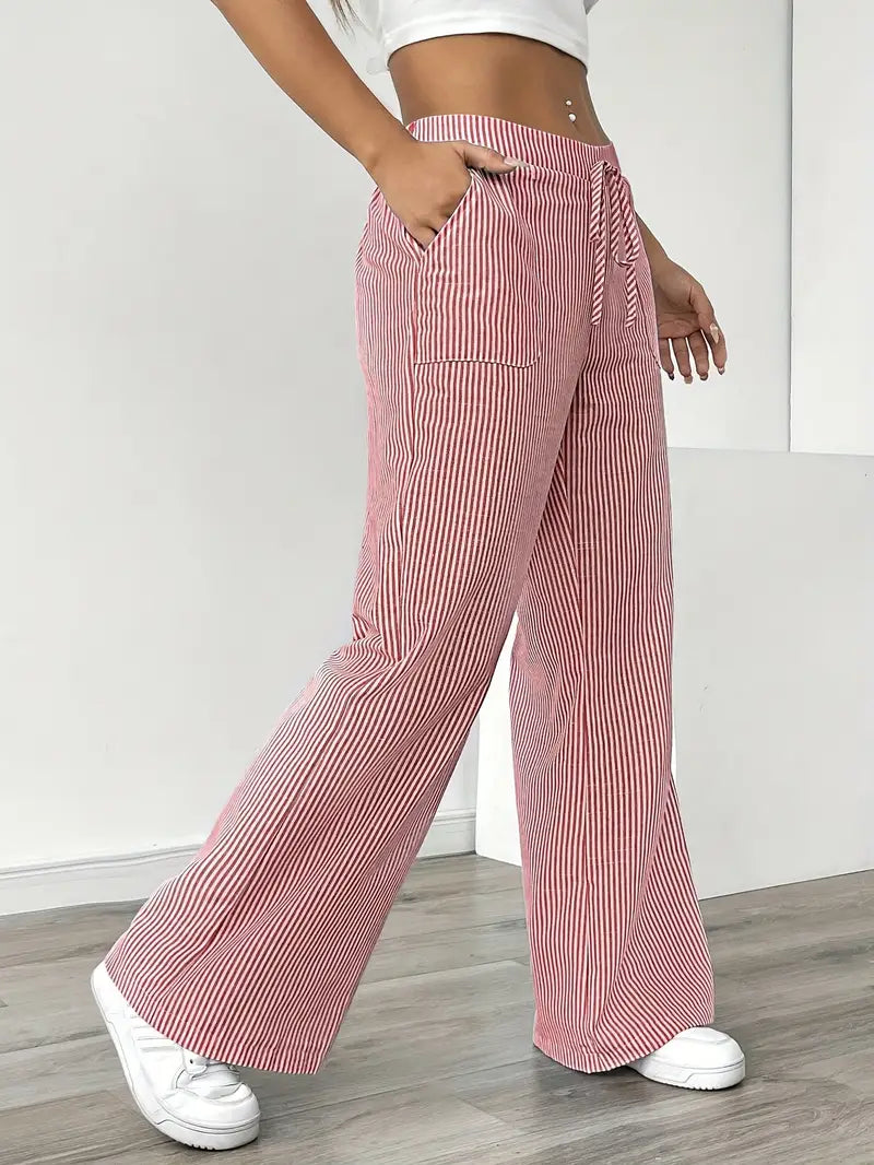 Linda | Elegant Striped Pants with Pockets in Trendy Colors - Image 11