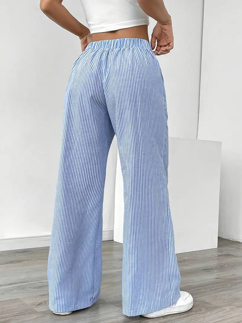 Linda | Elegant Striped Pants with Pockets in Trendy Colors - Image 22