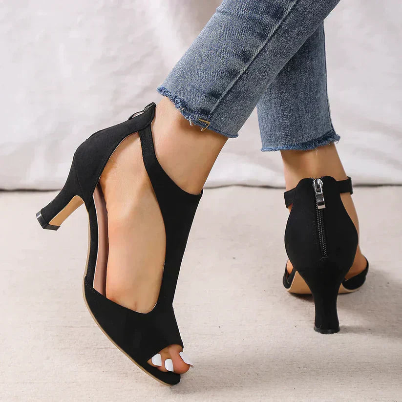 Rebecca | Elegant Peep-Toe Heels - Image 4