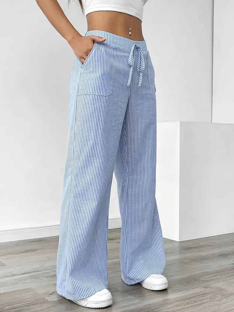 Linda | Elegant Striped Pants with Pockets in Trendy Colors - Image 19