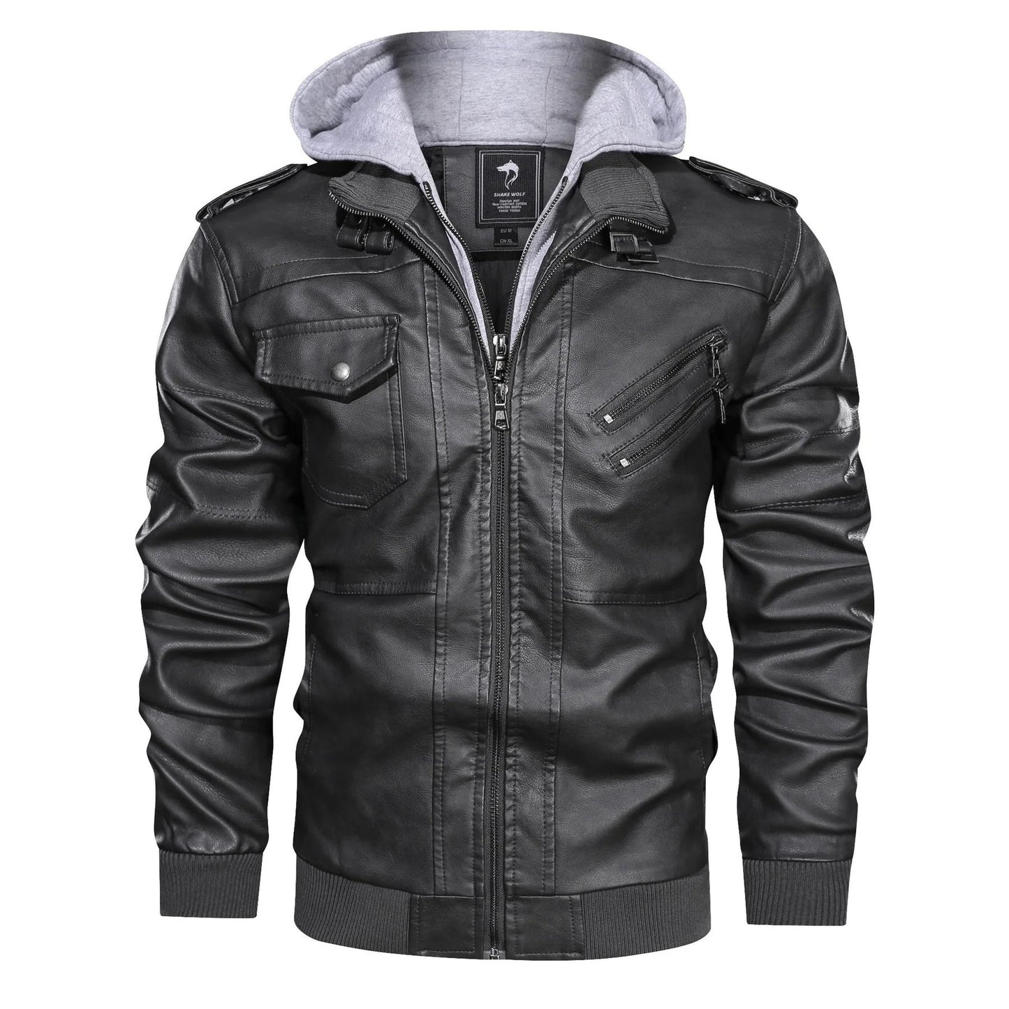 Leonard | Men's Hooded Bomber Jacket - Image 3