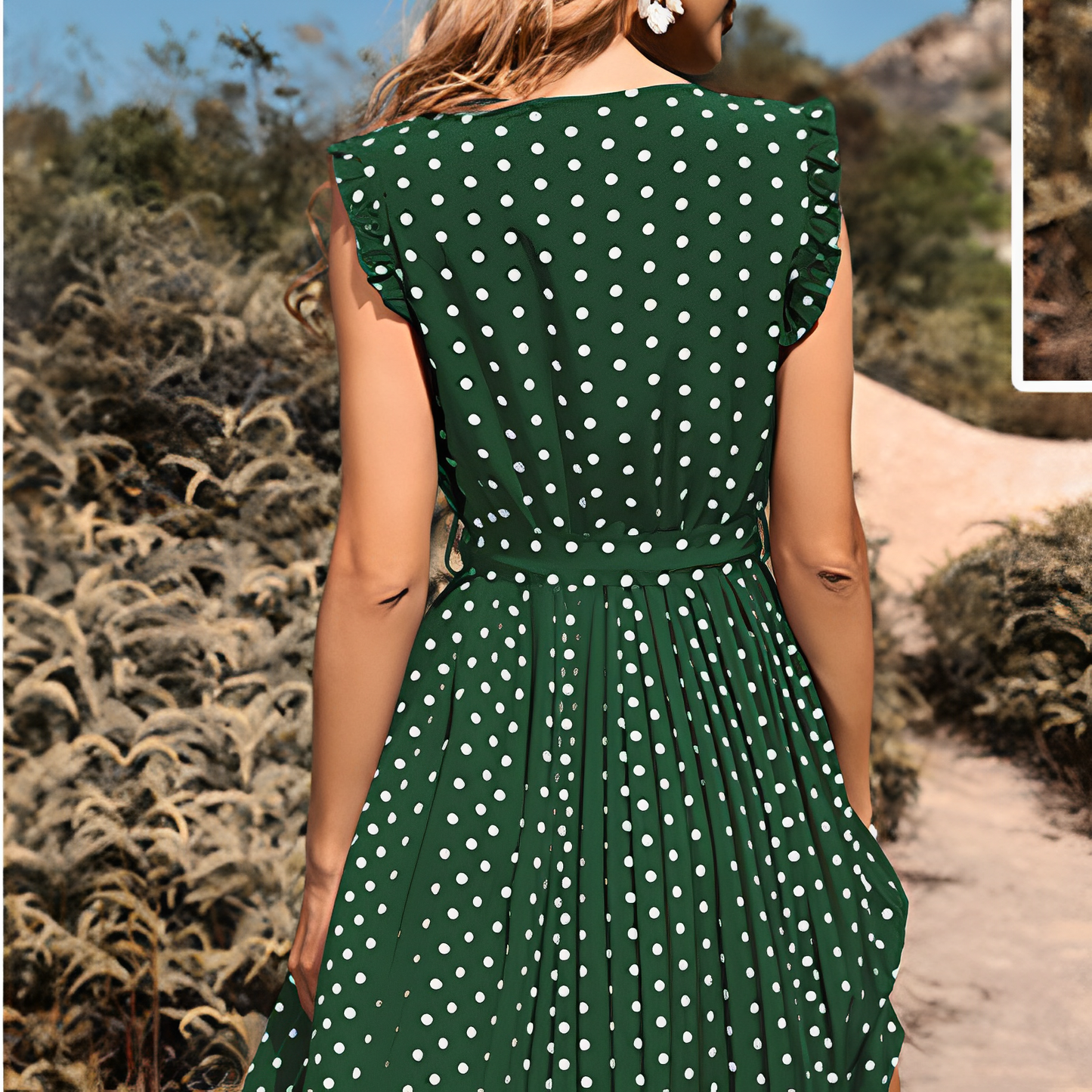 Olivia-johnson | Flowy Casual Long Sleeve Dress - Image 4
