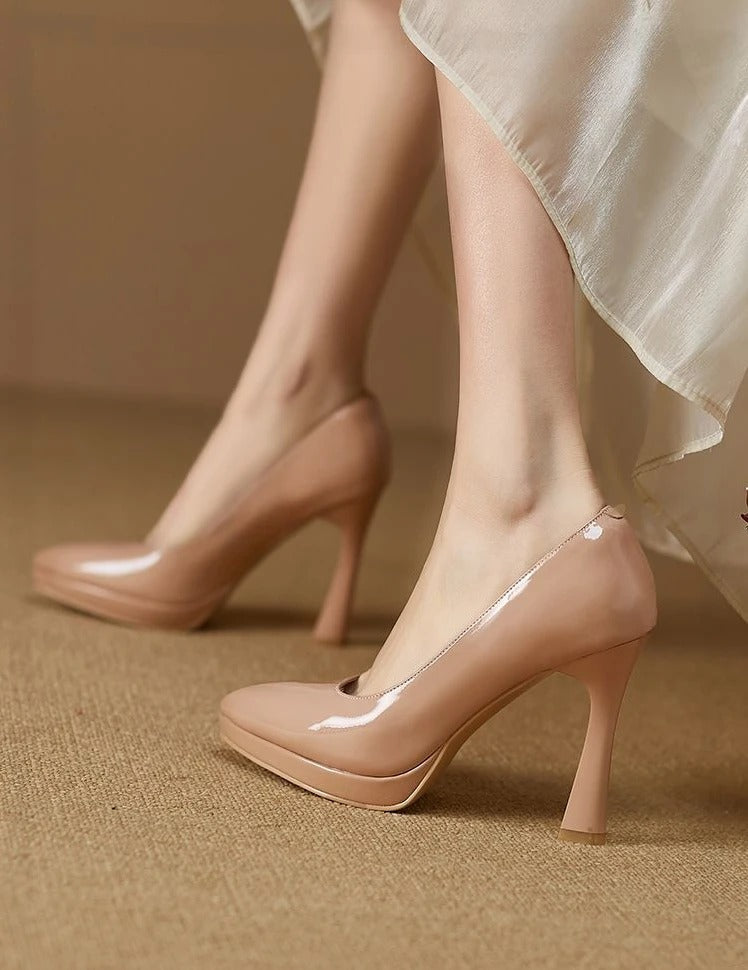 Kristen | Elegant ladies high heels pumps with pointed toe & thin heel - stylish pumps for special occasions - Image 8