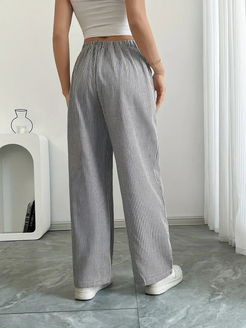 Linda | Elegant Striped Pants with Pockets in Trendy Colors - Image 26