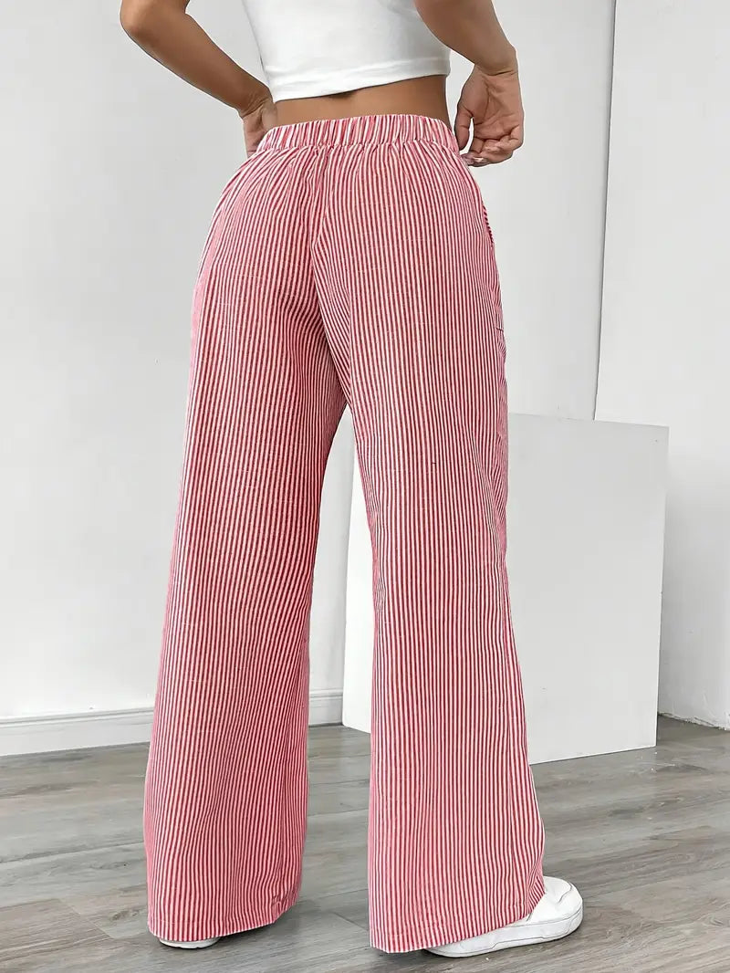 Linda | Elegant Striped Pants with Pockets in Trendy Colors - Image 14