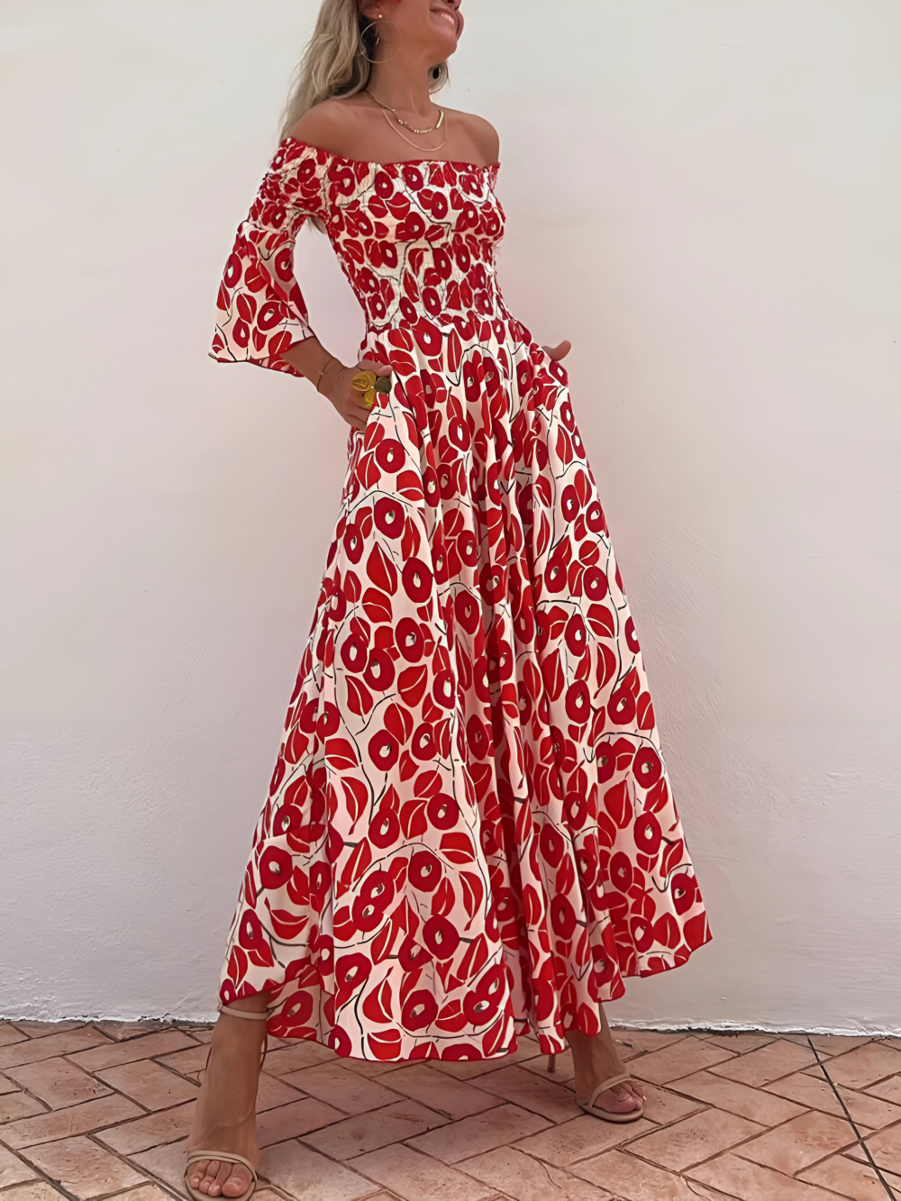 Sharon | Elegant Summer Maxi Dress - Image 1
