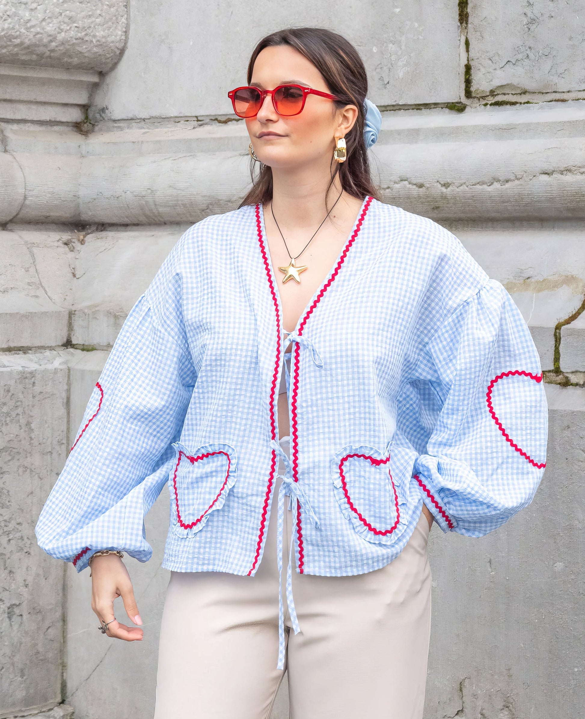 Betty | Romantic Heart Blouse for Stylish Women - Image 6