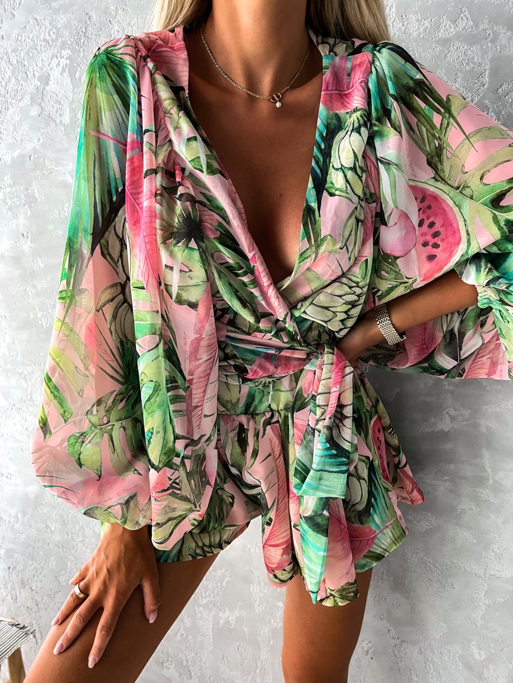 Ivy | Women's Stylish Flowy Two-Piece Shorts and Blouse Summer Set - Image 5