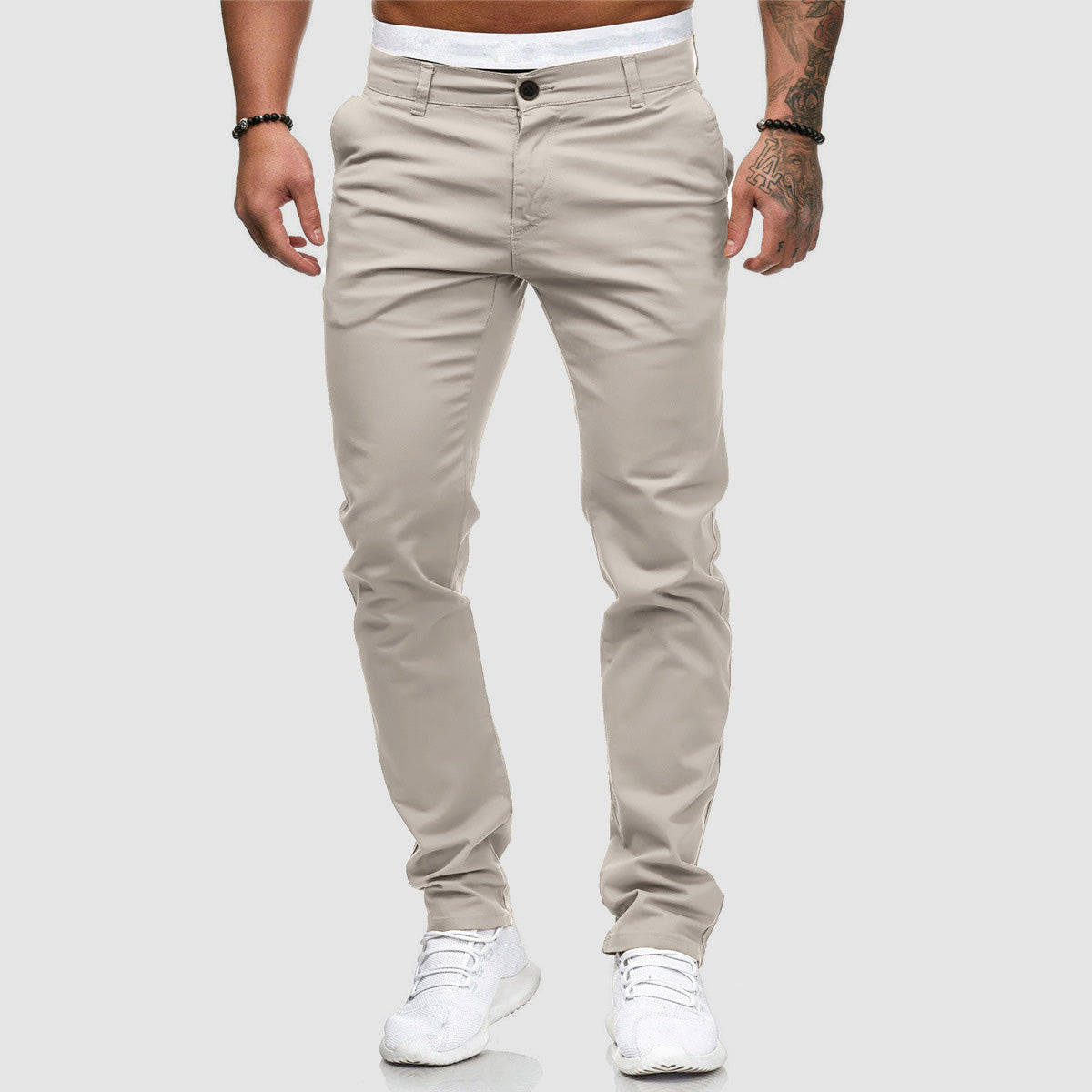 Gus | Men's Casual Slim Fit Straight Leg Pants - Image 5