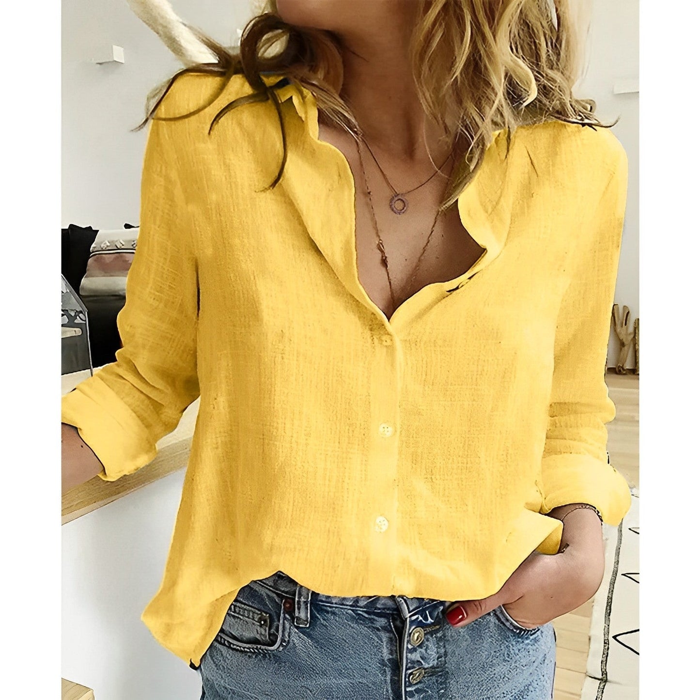 Olivia johnsen | Mary-Up Shirt – Lightweight Cozy Cotton-Linen - Image 6