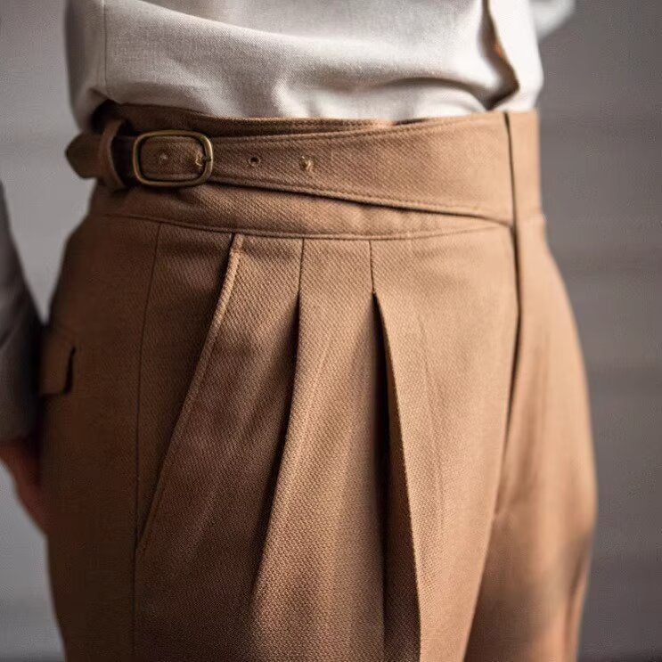 Kendall | Men's Tailored Pants - High Waist Wool Blend - Image 3