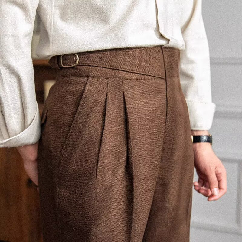 Kendall | Men's Tailored Pants - High Waist Wool Blend - Image 2