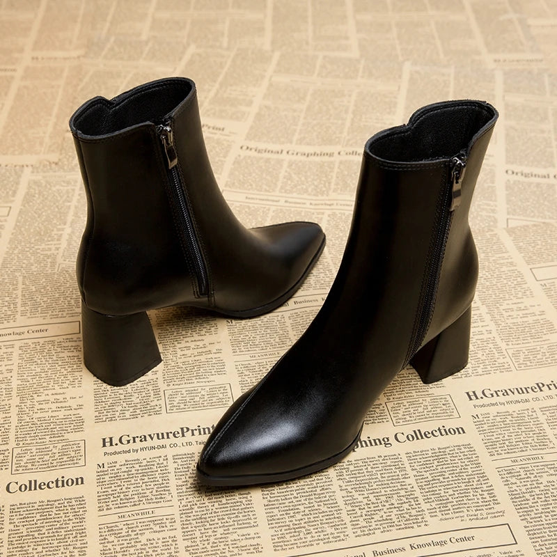 Sally | Women's Heeled Ankle Boots - Image 3