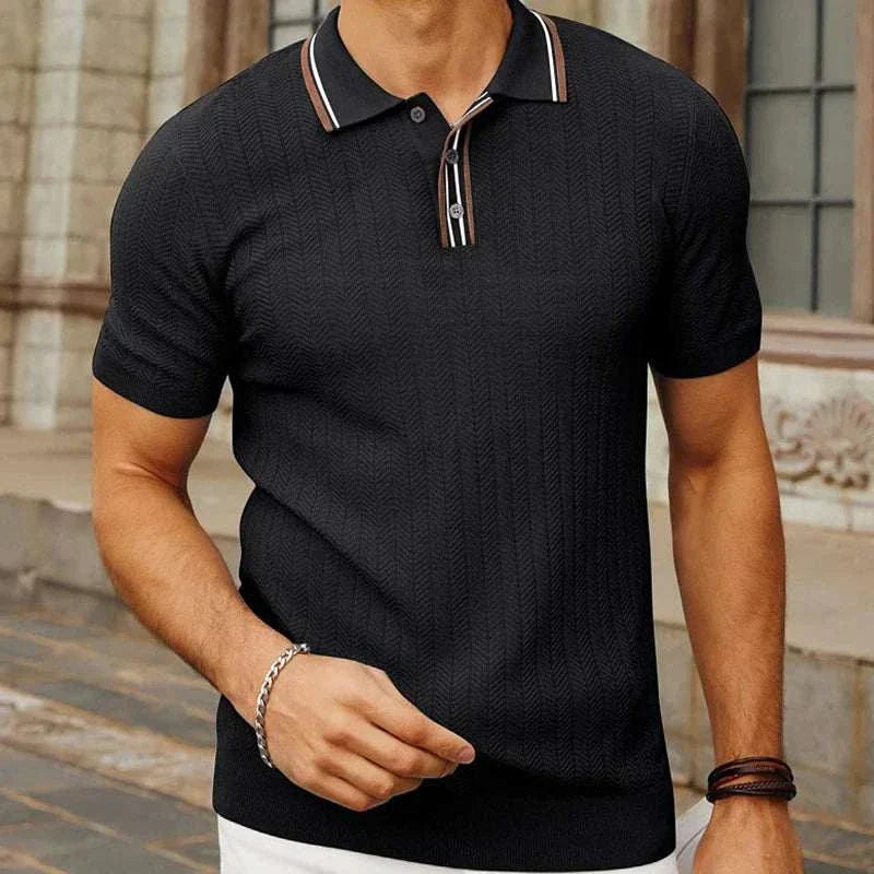 Frederick | Men's Summer Knit Polo – Regular Fit and Comfortable – Project Paris – Stylish Knitwear - Image 4