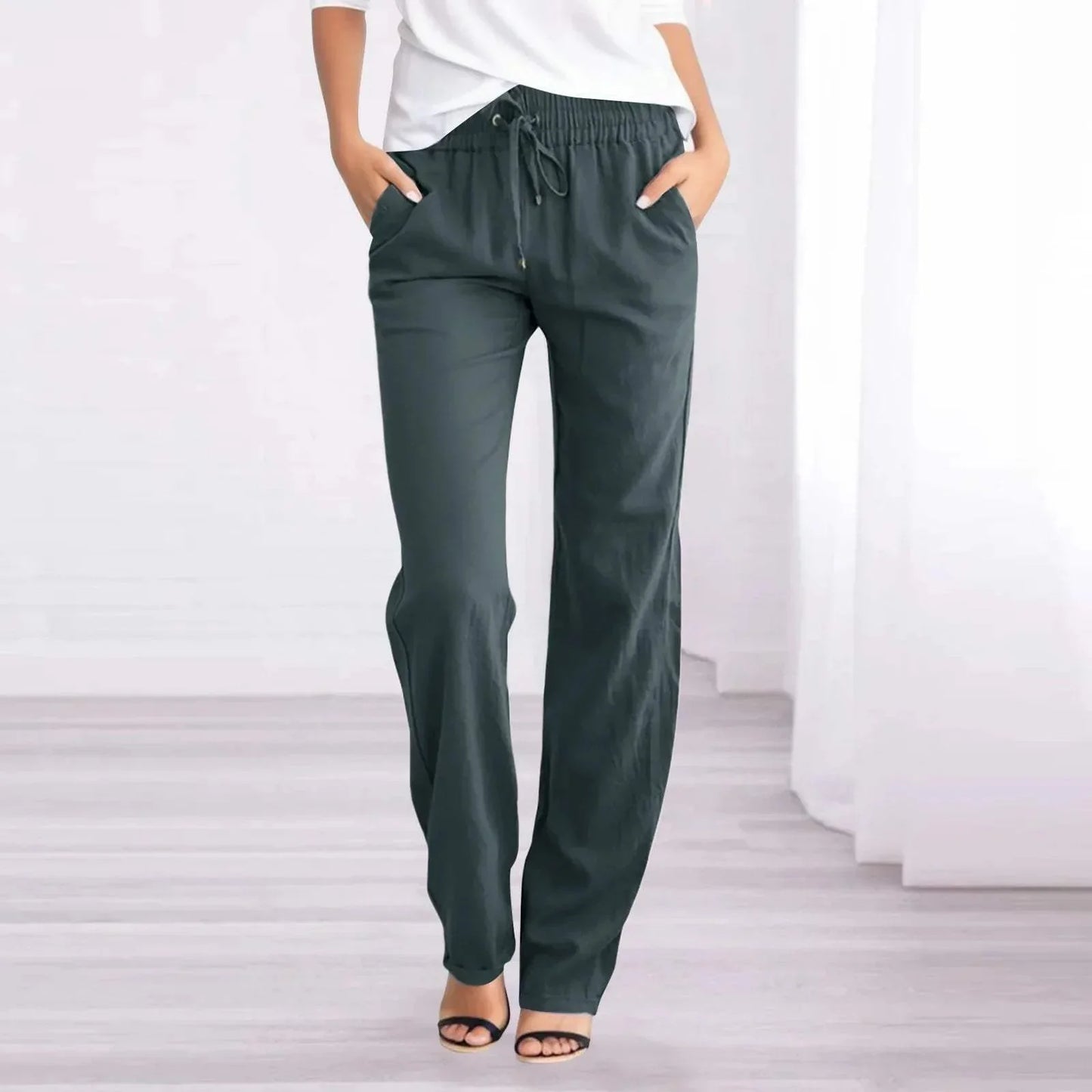 Vanessa | Relaxed Fit Lightweight Trousers for Everyday Comfort - Image 3