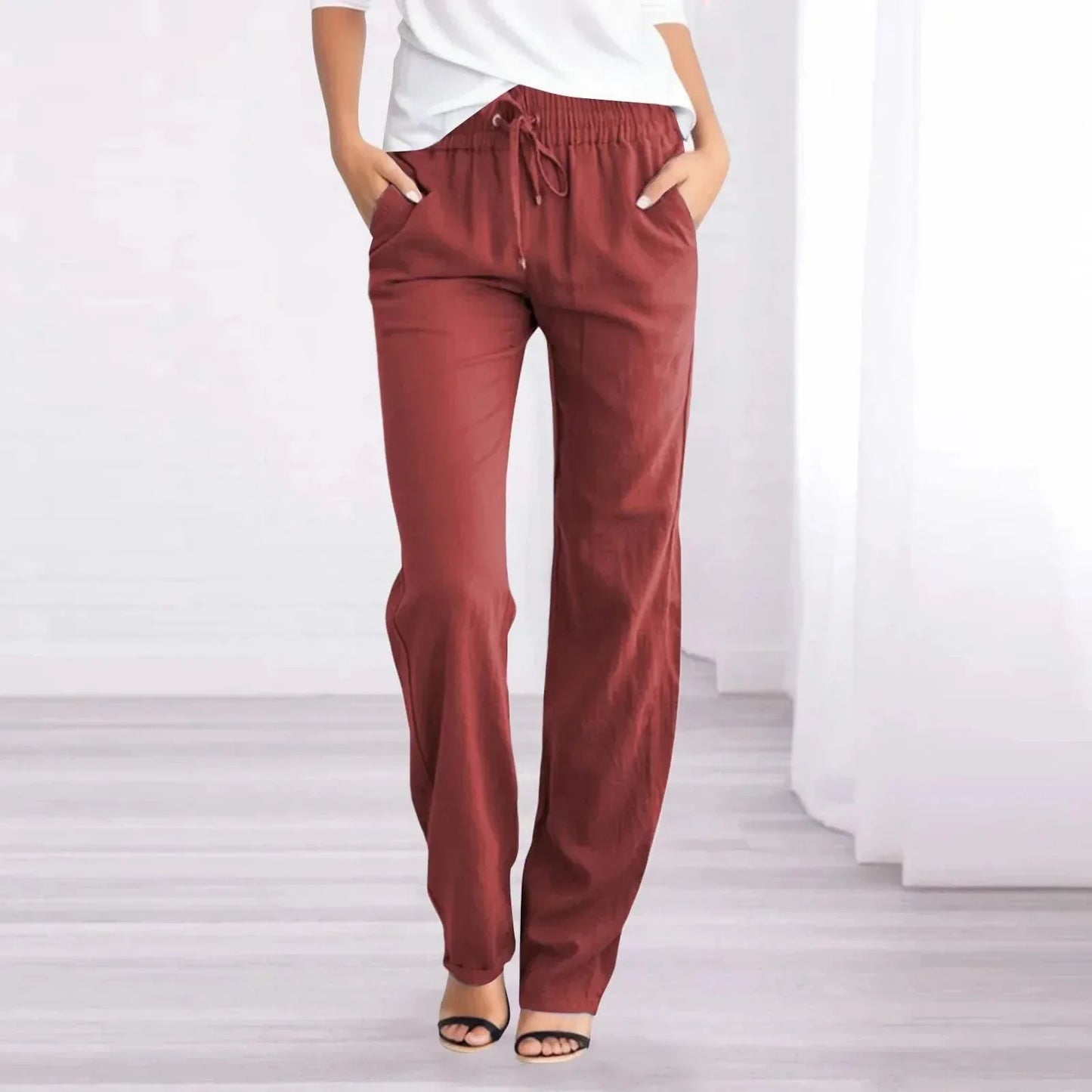 Vanessa | Relaxed Fit Lightweight Trousers for Everyday Comfort - Image 5