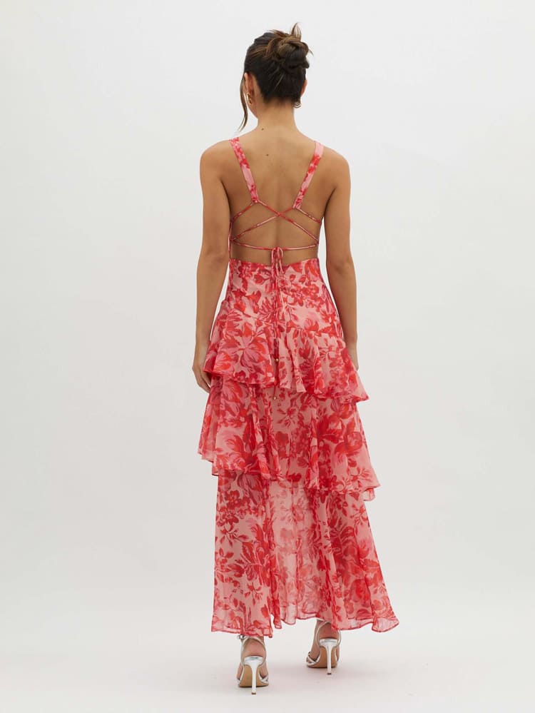 Kay | Strappy Back Floral Maxi Dress for Spring Elegance - Image 2