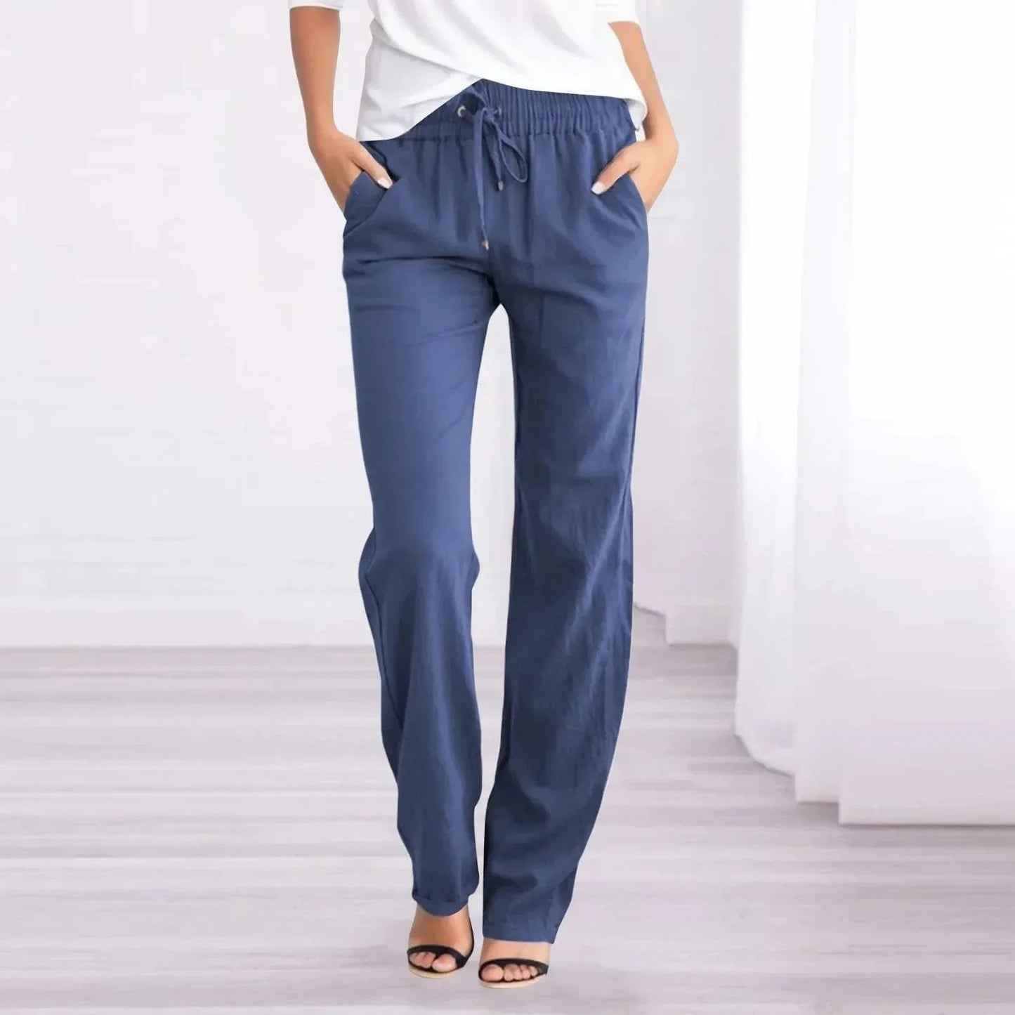 Vanessa | Relaxed Fit Lightweight Trousers for Everyday Comfort - Image 2