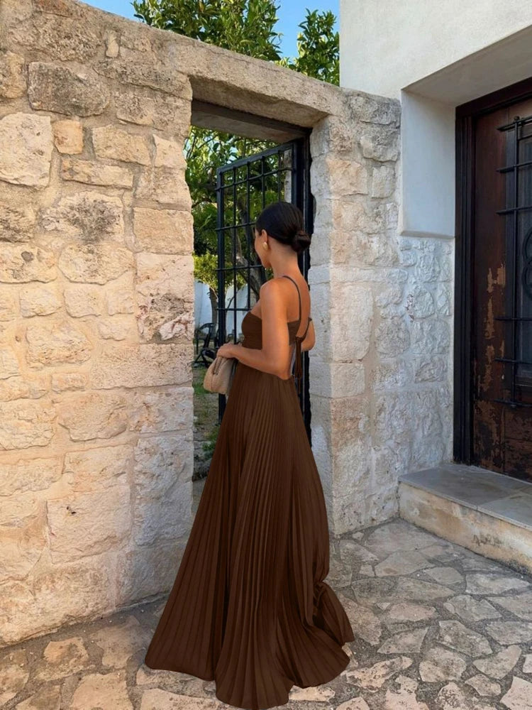 Irene | Elegant Pleated Maxi Dress for Any Occasion - Image 6