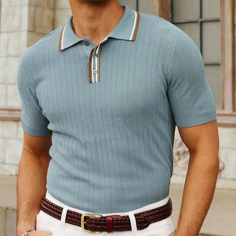 Frederick | Men's Summer Knit Polo – Regular Fit and Comfortable – Project Paris – Stylish Knitwear - Image 5