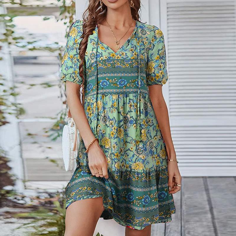 Olivia-johnson | Cotton Mini Dress for Summer Comfort - Image 2