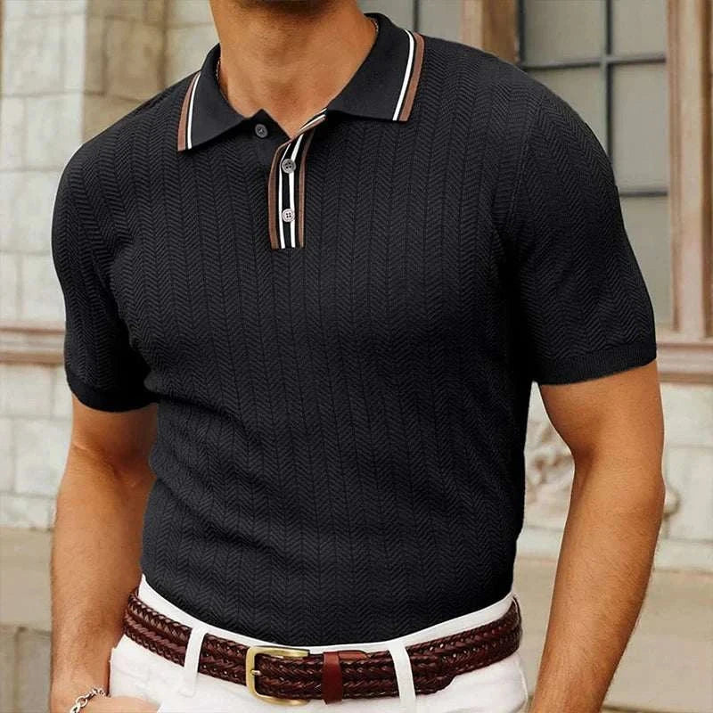 Frederick | Men's Summer Knit Polo – Regular Fit and Comfortable – Project Paris – Stylish Knitwear - Image 7