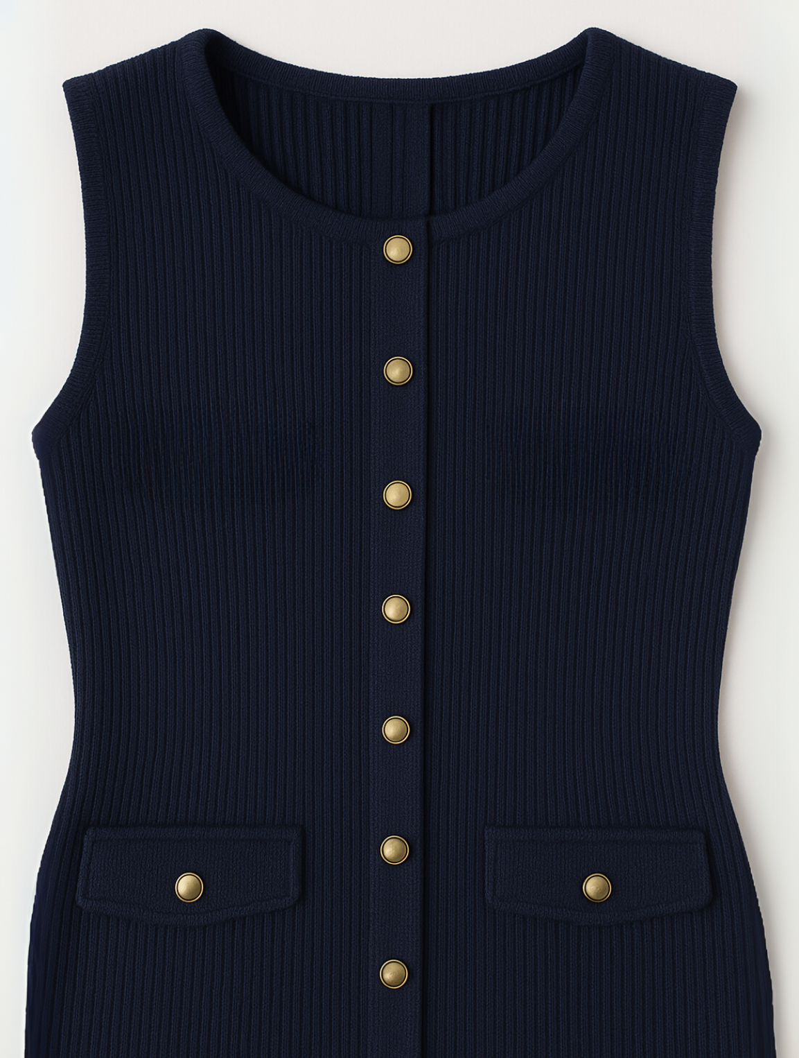 Marilyn | Stylish Midi Dress with Buttons - Image 3