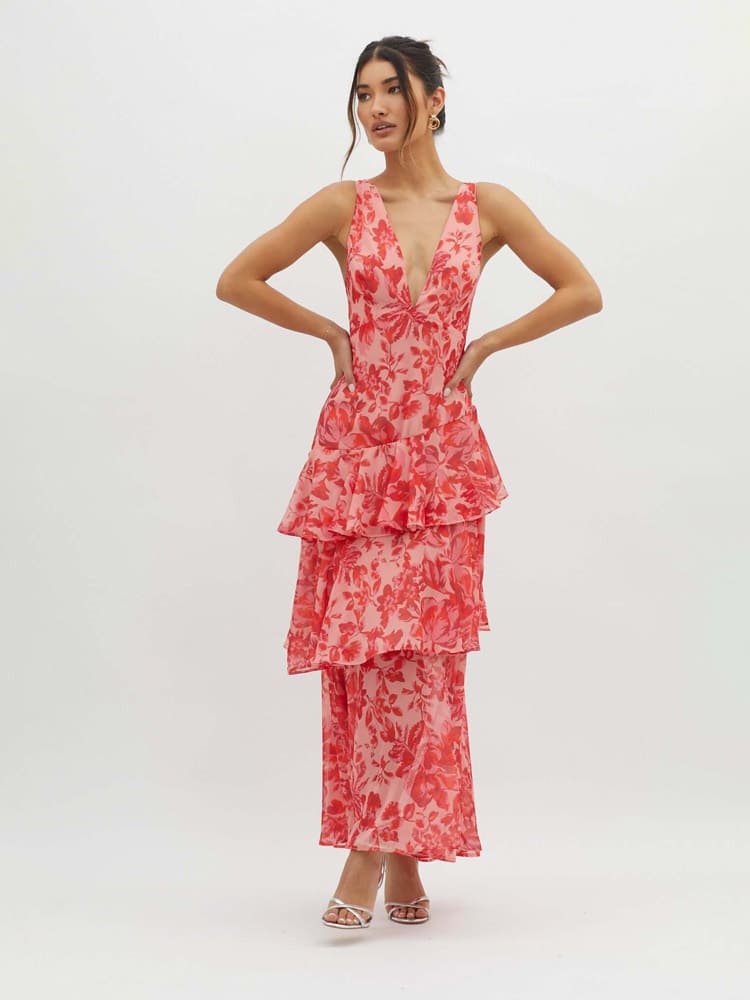 Kay | Strappy Back Floral Maxi Dress for Spring Elegance - Image 3