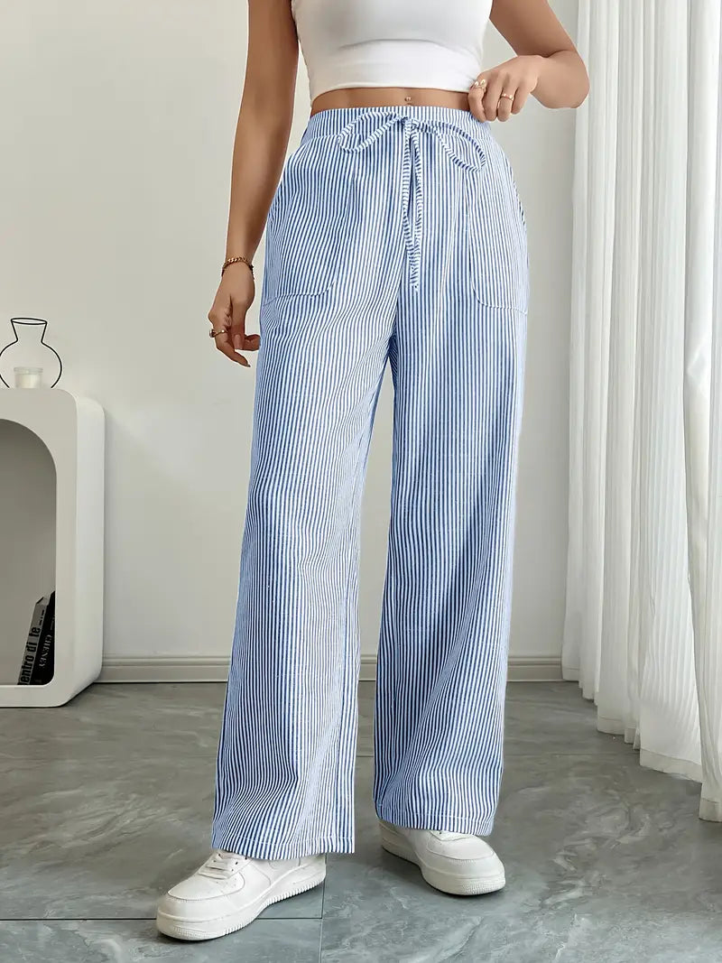 Linda | Elegant Striped Pants with Pockets in Trendy Colors - Image 16