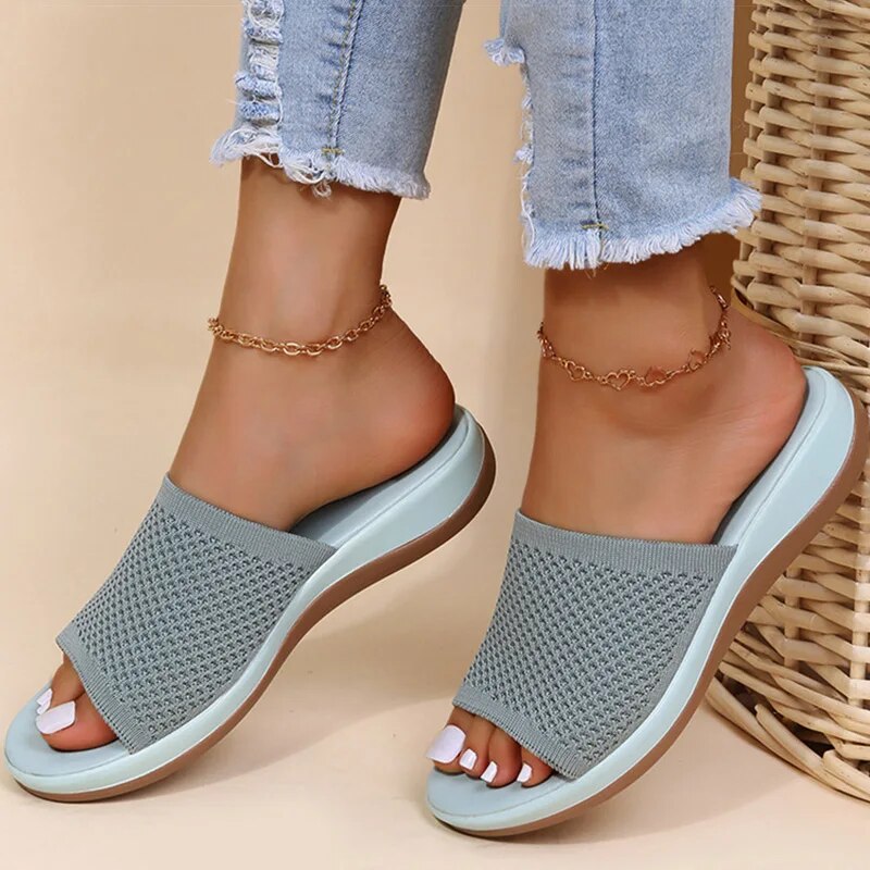 Ashley | Comfortable Breathable Ladies Slide Sandals - Image 4