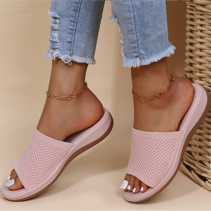 Ashley | Comfortable Breathable Ladies Slide Sandals - Image 3