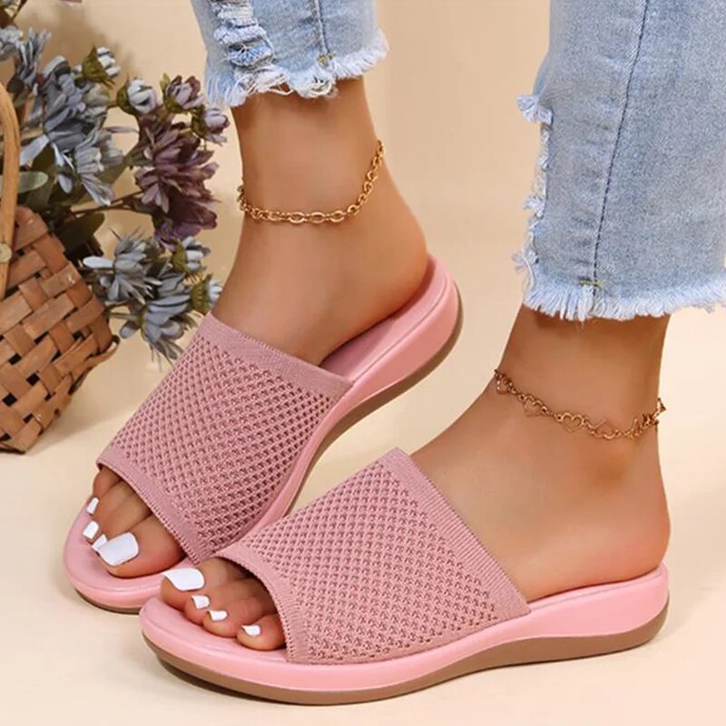 Ashley | Comfortable Breathable Ladies Slide Sandals - Image 5