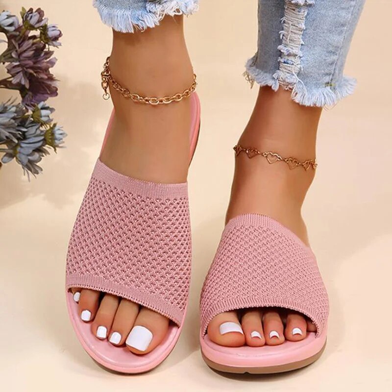 Ashley | Comfortable Breathable Ladies Slide Sandals - Image 6