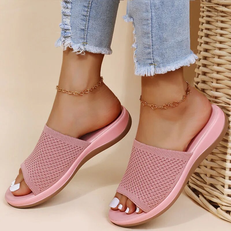 Ashley | Comfortable Breathable Ladies Slide Sandals - Image 2
