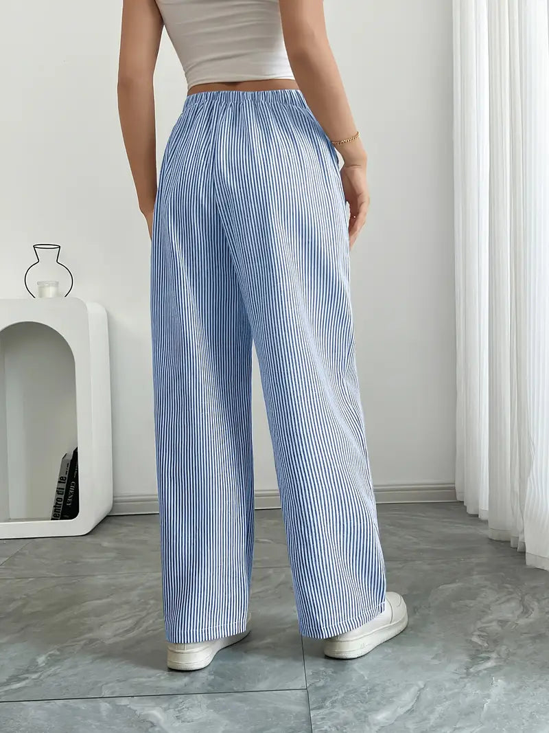 Linda | Elegant Striped Pants with Pockets in Trendy Colors - Image 17