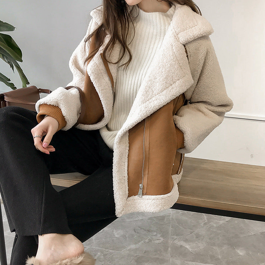Amanda | Women's Oversized Sherpa Jacket - Image 1